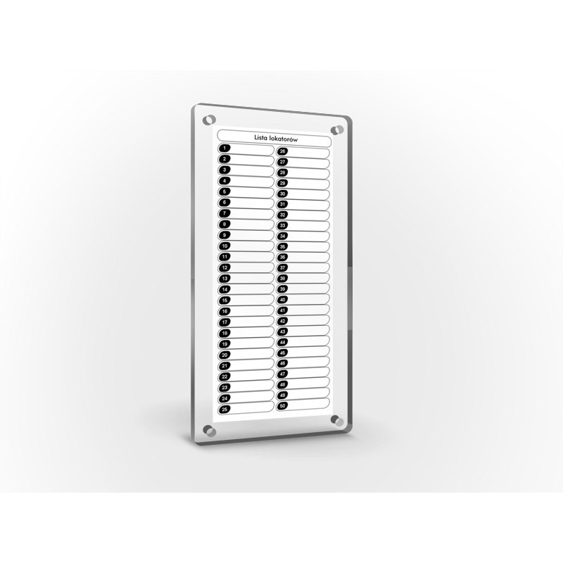 WL-03NL - RAMKA NA NAZWISKA DO DOMOFONU 