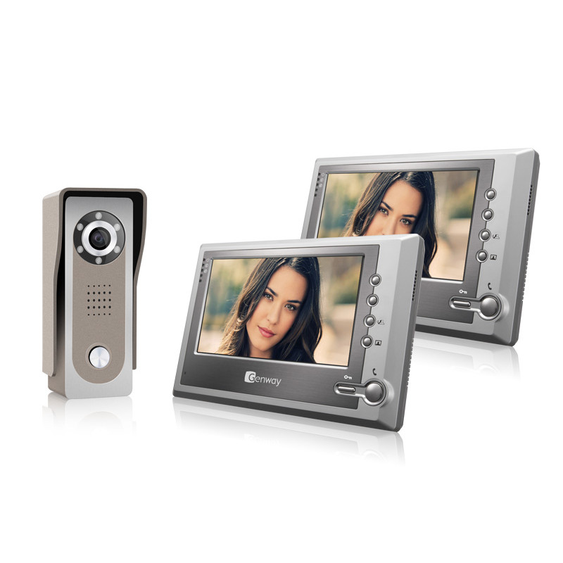 Zestaw wideodomofonowy z 2 monitorami 7" GENWAY F-S7V11