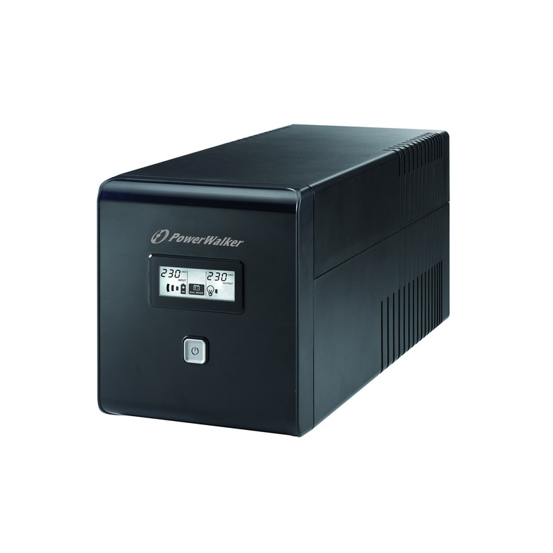 UPS POWER WALKER LINE-INTERACTIVE 1000VA 2X SCHUKO + 2XIEC OUT, RJ11/RJ45 IN/OUT, USB, LCD