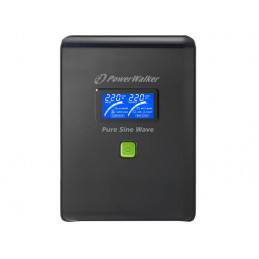 UPS POWER WALKER LINE-INTERACTIVE 1500VA 6X IEC 230V, PURE SINE WAVE, RJ11/45 IN/OUT, USB, LCD