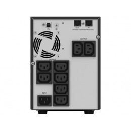 UPS POWER WALKER LINE-INTERACTIVE 1500VA 8X 230V IEC OUT, RJ45 IN/OUT, USB HID, LCD, CZYSTA FALA
