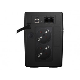 UPS POWER WALKER LINE-INTERACTIVE 650VA 2X SCHUKO OUT, RJ11 IN/OUT, USB, LCD