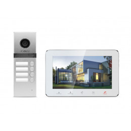 Wideodomofon 4-rodzinny VidiLine z obsługa smartfona   V-IP7-D4