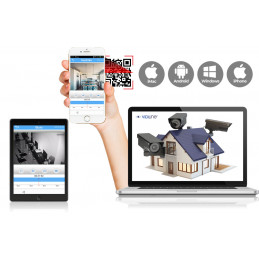 Monitoring 2Mpx 8 kamer tubowych IR20 HDD 1TB Super Jakość