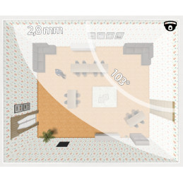 VidiLine Monitoring 5Mpx 4 kamery kopułkowe 1TB PURZ