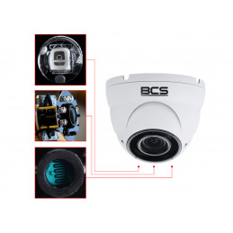 Kamera kopułkowa BCS-DMQ2201IR3-B 2Mpx