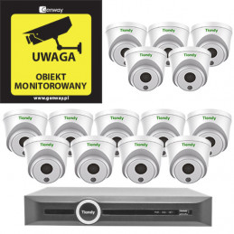 Zestaw 14x TC-NCL522S + Rejestrator TC-R3120