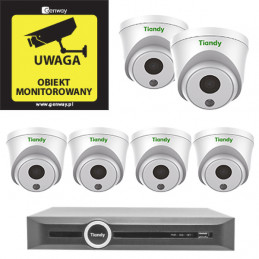 Zestaw 6x TC-NCL522S + Rejestrator TC-R3120