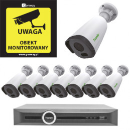 Zestaw 8x TC-NCL514S + Rejestrator  TC-R3120