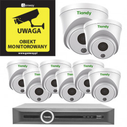 Zestaw 8x TC-NCL522S + Rejestrator TC-R3120