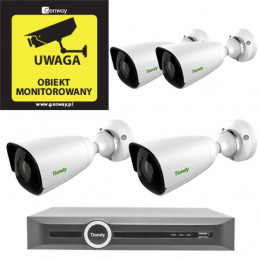 Zestaw 4x TC-NCL514S + Rejestrator TC-R3120