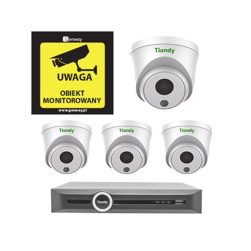 Zestaw 4x TC-NCL522S + Rejestrator TC-R3120