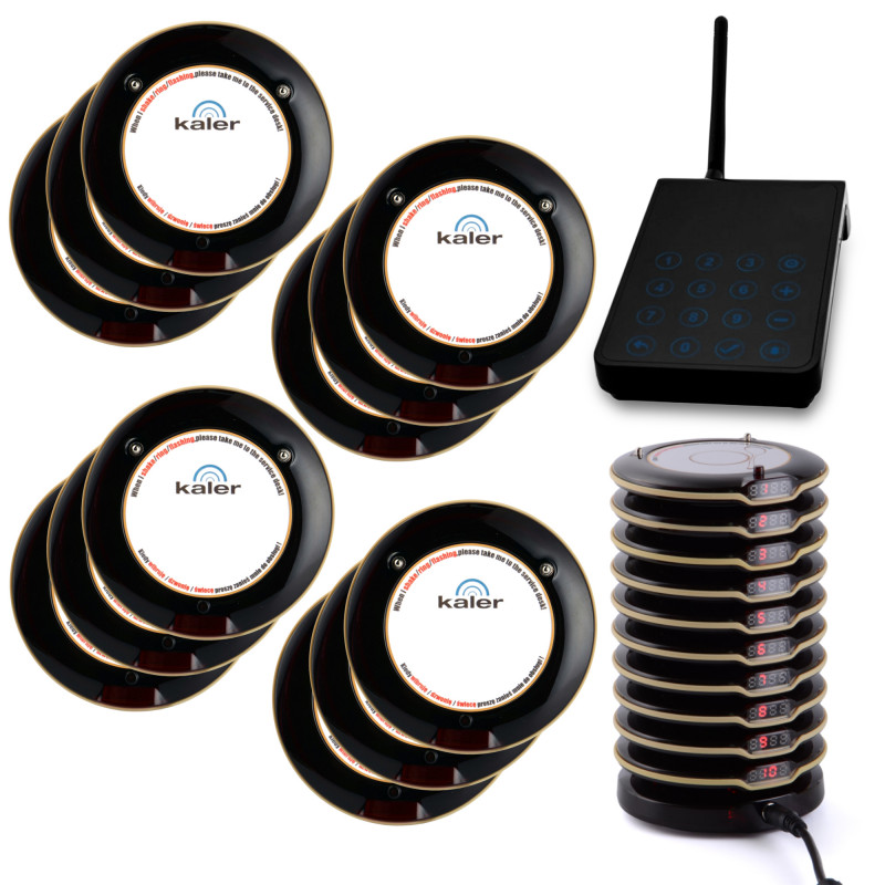 Kaler Bezprzewodowy System Powiadomień 12 Pagerów Odbiorników
