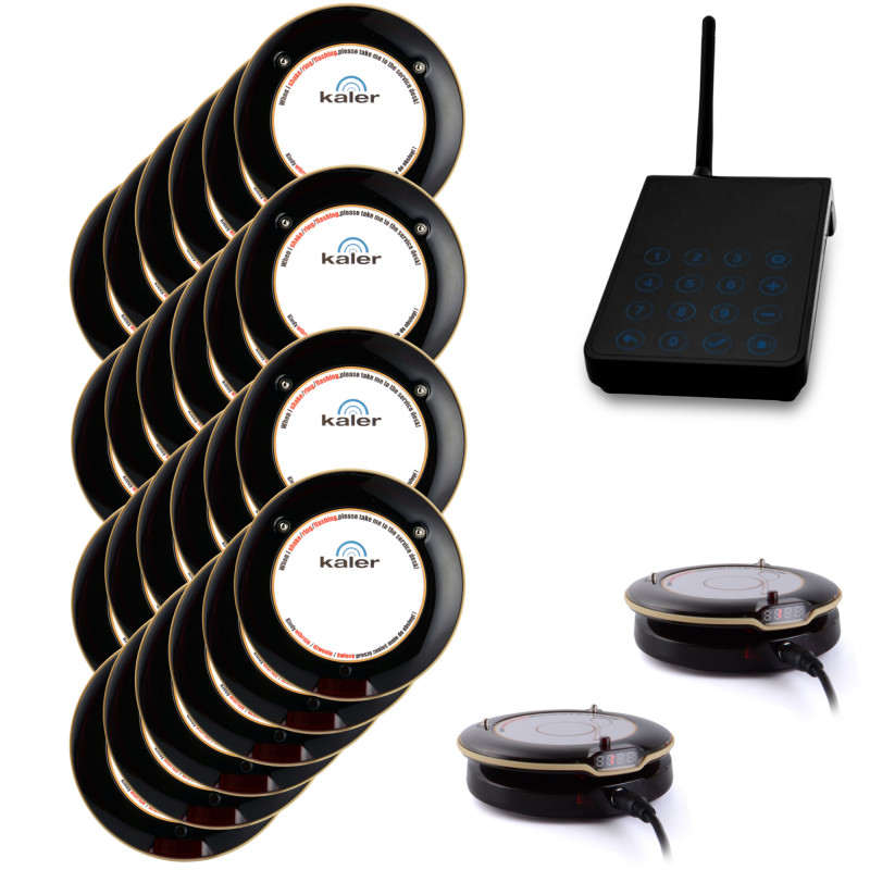 Kaler Bezprzewodowy System Powiadomień 24 Pagery Odbiorniki