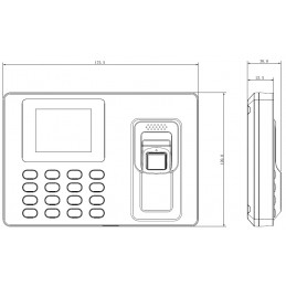 Rejestrator czasu pracy Dahua ASA1222E 