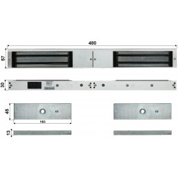 PODWÓJNA ZWORA ELEKTROMAGNETYCZNA ATLO-ML-D362