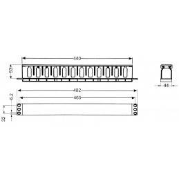 ORGANIZATOR KABLI OKR-12/LB LINKBASIC