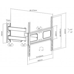 UCHWYT MONITORA BRATECK-LPA36-463