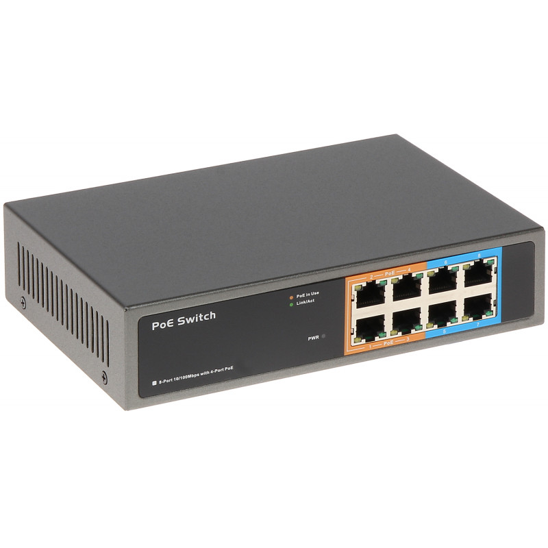 Switch PoE NX-084 8-PORTOWY