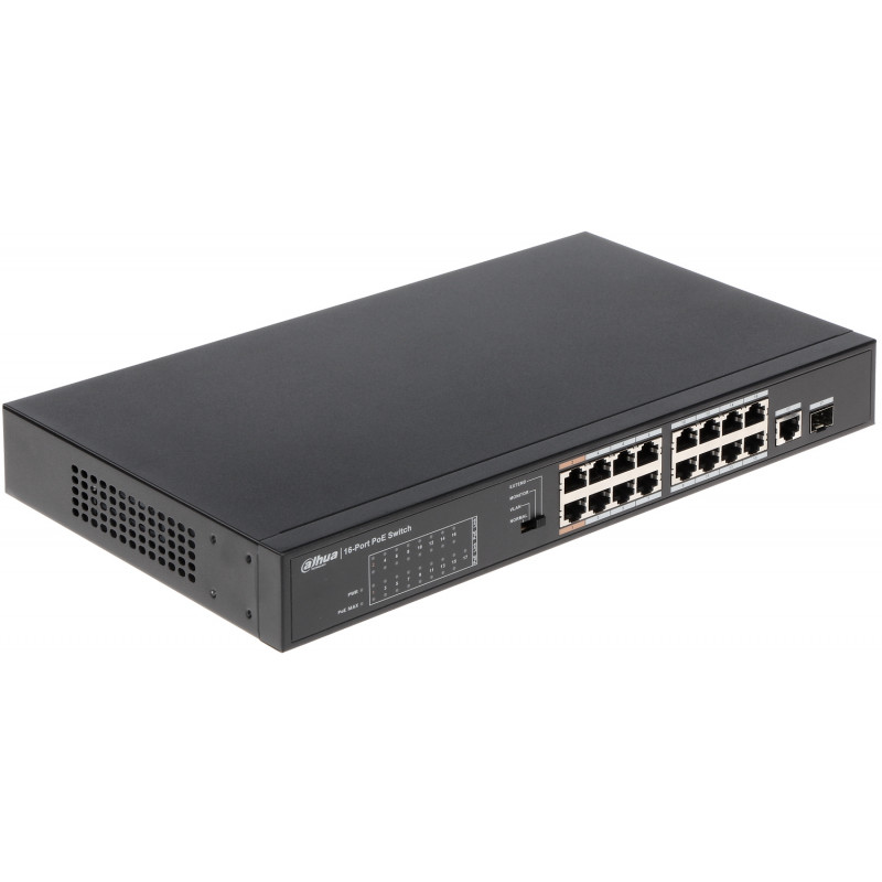 SWITCH PoE PFS3117-16ET-135 17-PORTOWY +SFP DAHUA