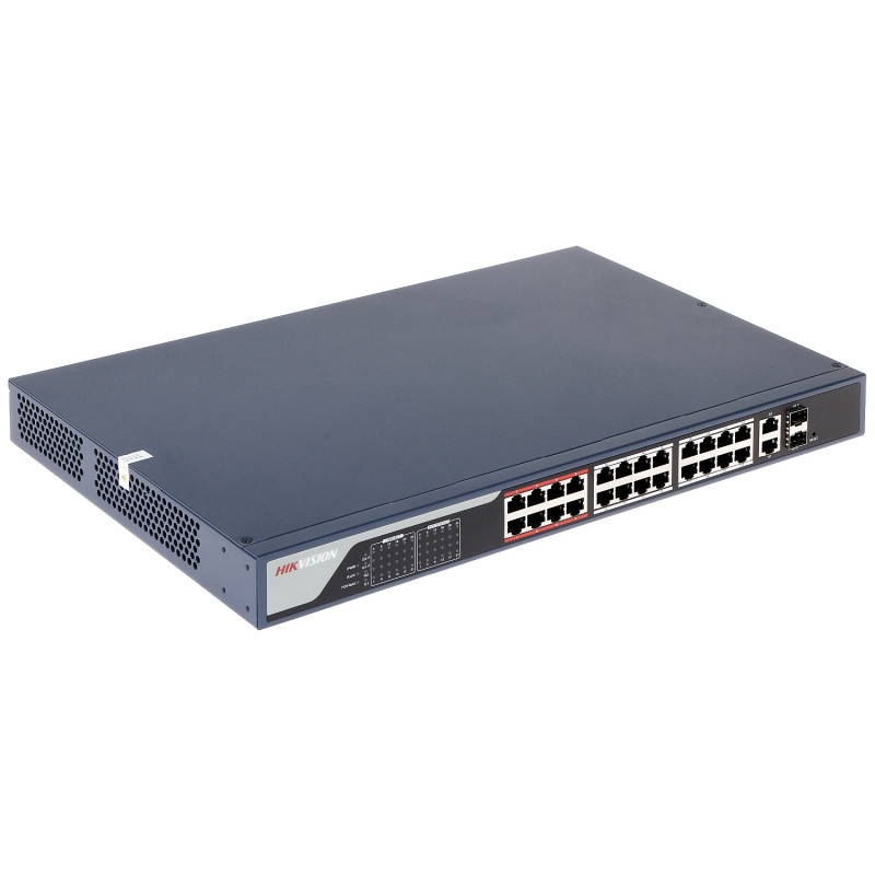Switch PoE DS-3E1326P-E 24-PORTOWY + 2 x SFP HIKVISION