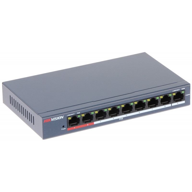 Switch PoE 9-PORTOWY DS-3E0109P-E/M HIKVISION