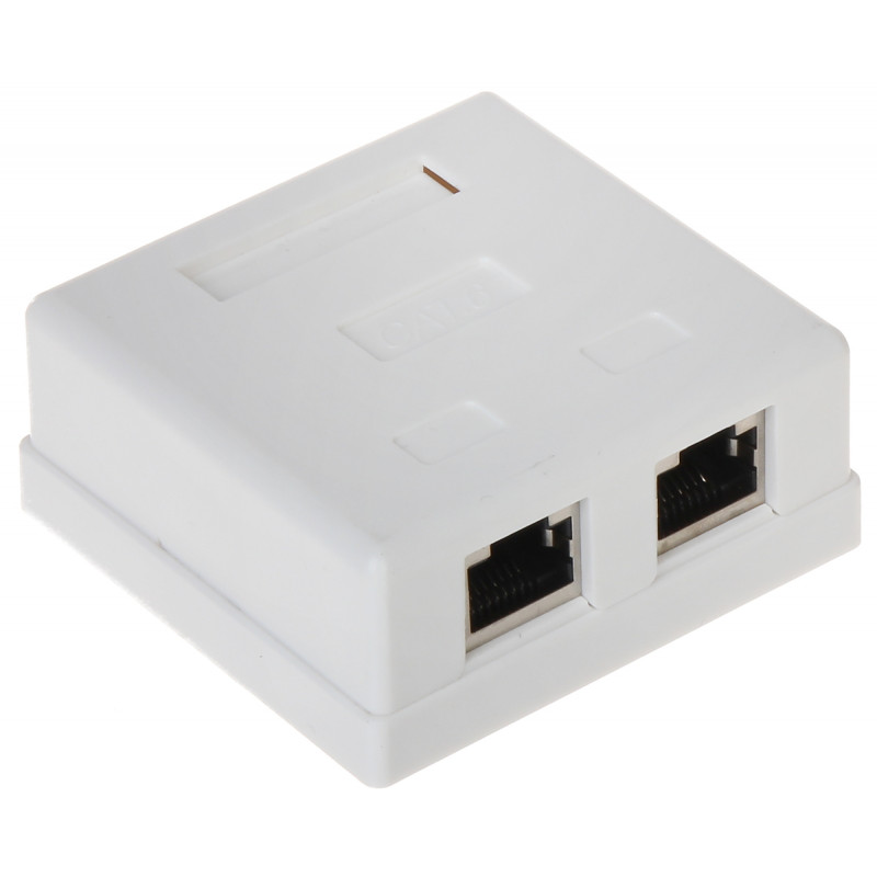 GNIAZDO ZAKOŃCZENIOWE RJ45-2G5/6 PODWÓJNE