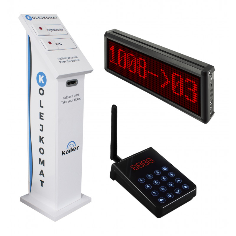 SYSTEM KOLEJKOWY Z BILETAMI - 1 STANOWISKO