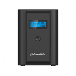 UPS POWERWALKER LINE-INTERACTIVE 1200VA, 2X SCHUKO + 2X IEC OUT, RJ11/RJ45 IN/OUT, USB, LCD