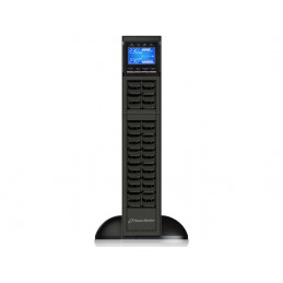 UPS RACK 19" POWERWALKER ON-LINE 6000VA, ZŁĄCZE TERMINALOWE IN/OUT, 2U + BATERIE 2U LCD