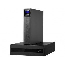 UPS RACK 19" POWERWALKER ON-LINE 6000VA RTG PF1, 2X IEC OUT + TERMINAL, USB/RS-232, LCD + BATERIE