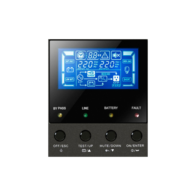 UPS POWERWALKER ON-LINE 3/3 FAZY CPE 10 KVA, TERMINAL OUT, USB/RS-232, EPO, LCD, TOWER
