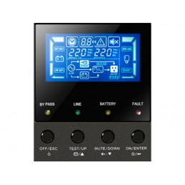 UPS POWERWALKER ON-LINE 3/3 FAZY CPE 15 KVA, TERMINAL OUT, USB/RS-232, EPO, LCD, TOWER