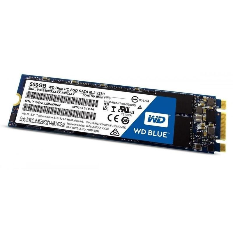 Dysk SSD WD Blue 500GB M.2 2280 (560/530 MB/s) WDS500G2B0B 3D NAND