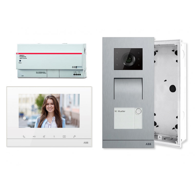 Wideodomofon ABB M20702 z monitorem 7" z pamięcią, bramką IP