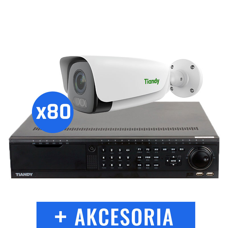 Monitoring wysypisko zestaw 80x TC-C35LQ + Rejestrator TC-R3880