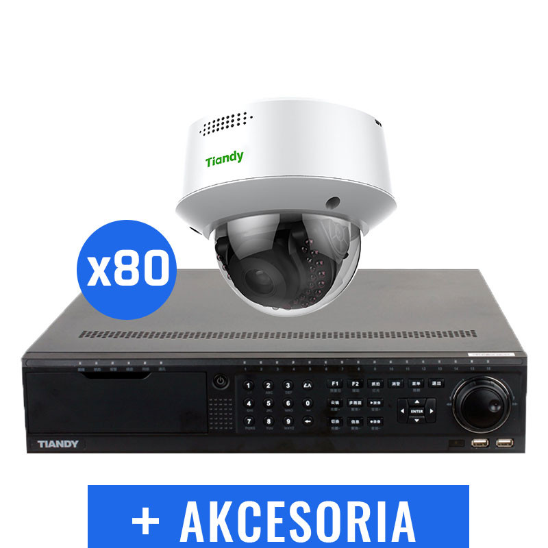 Monitoring wysypisko zestaw 80x TC-C35MQ + Rejestrator TC-R3880