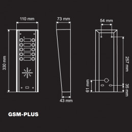 Domofon Wielorodzinny GSM BENINCA-GSM-PLUS10