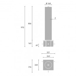 Demontowalny słupek ze stali BENINCA-REM-16-8SL