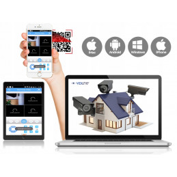 MONITORING 2Mpx 2 KAMERY TUBOWE HDD 1TB 