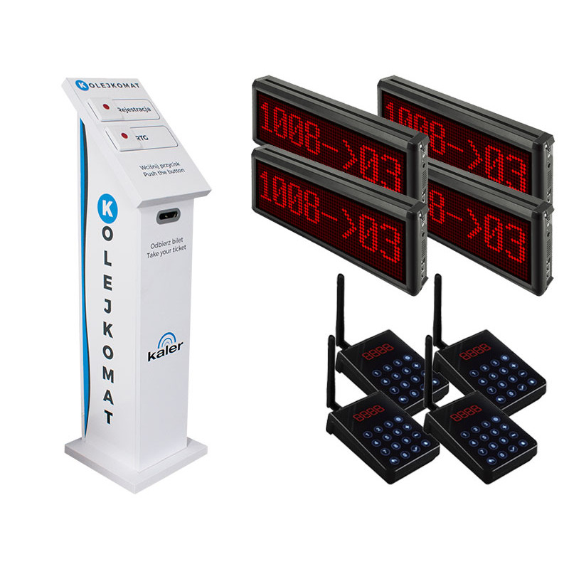 SYSTEM KOLEJKOWY Z BILETAMI - 4 STANOWISKA