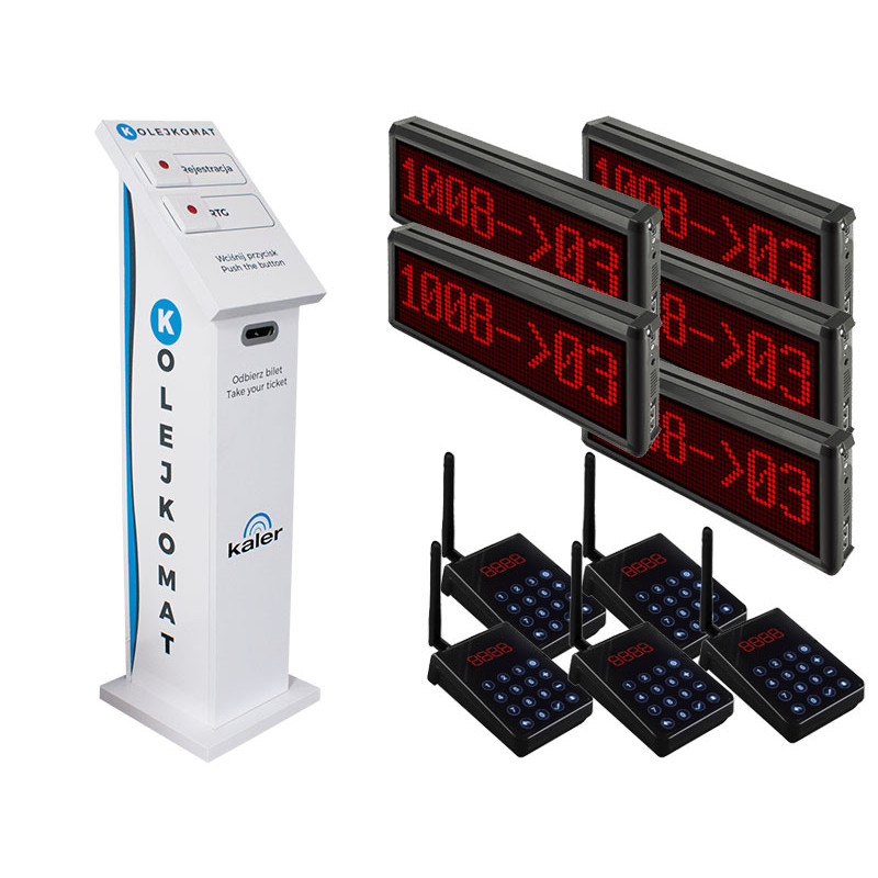 SYSTEM KOLEJKOWY Z BILETAMI - 5 STANOWISK