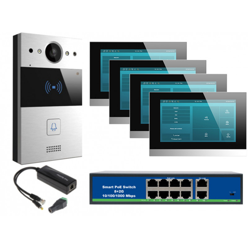 Akuvox zestaw jednorodzinny 4monitory C315W Android Wi-Fi