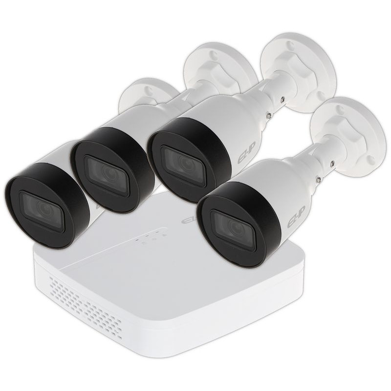 ZESTAW DO MONITORINGU KIT/NVR1B04-4P-1T/4-B1B20-0280B 4 KANAŁY EZ-IP - 1080p 2.8   mm DAHUA