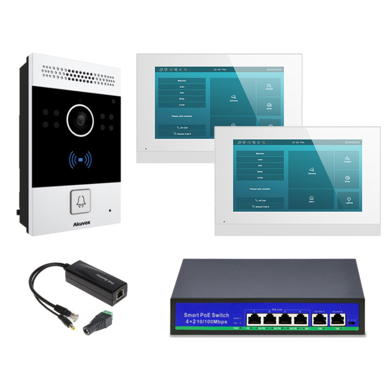 Akuvox zestaw jednorodzinny 2monitory C315 Android