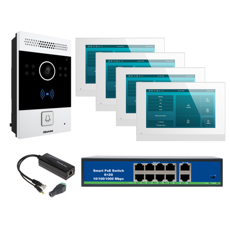 Akuvox zestaw jednorodzinny 4monitory C315 Android