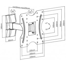 UCHWYT MONITORA BRATECK-KLA27-221