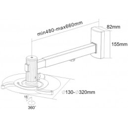 UCHWYT PROJEKTORA PD-660