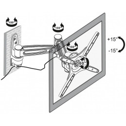 UCHWYT MONITORA BRATECK-LCD-141A