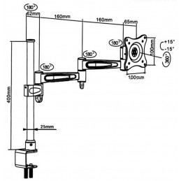 UCHWYT BIURKOWY MONITORA MC-628